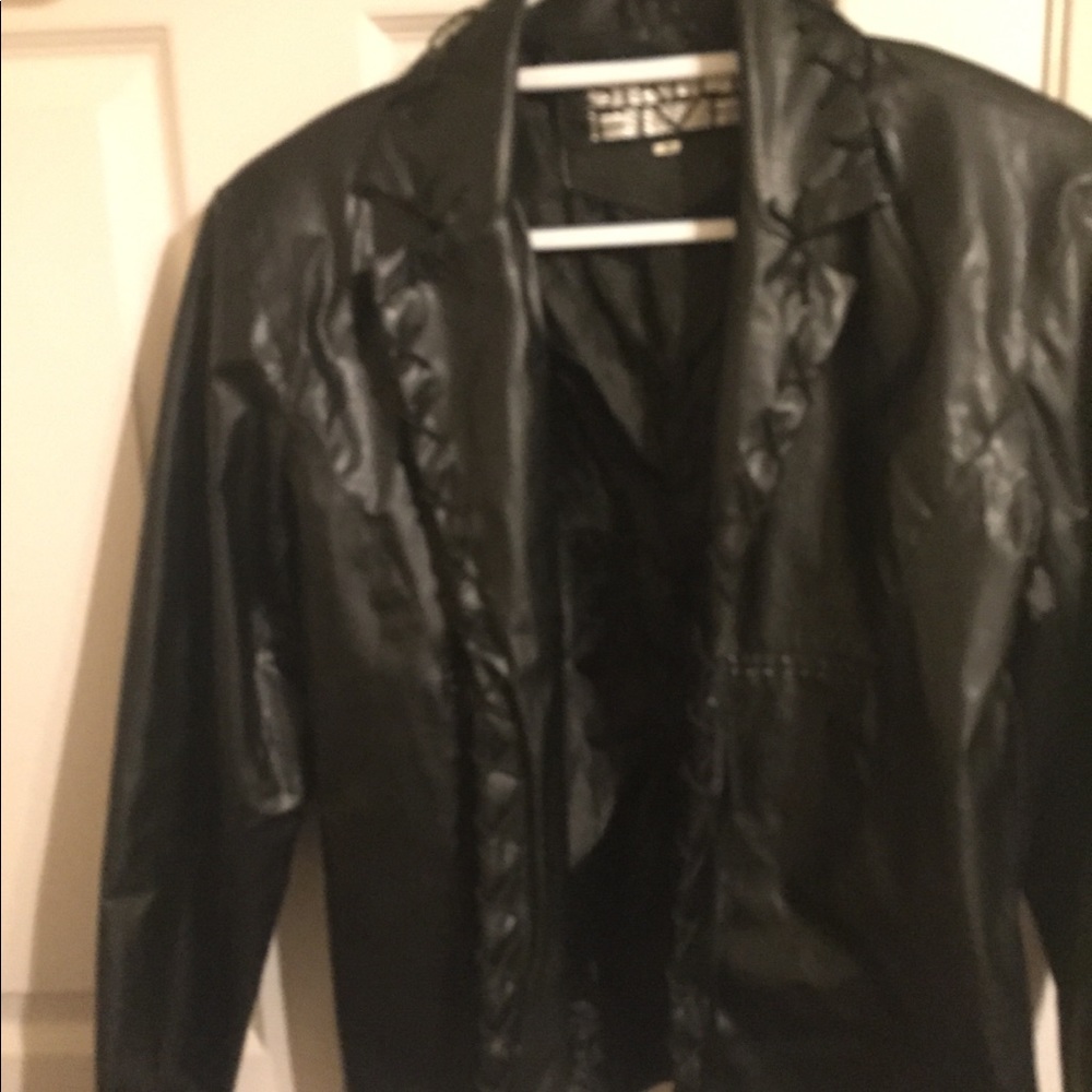 Black pleather jacket